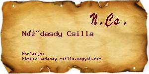 Nádasdy Csilla névjegykártya
