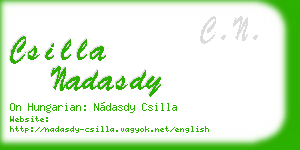 csilla nadasdy business card